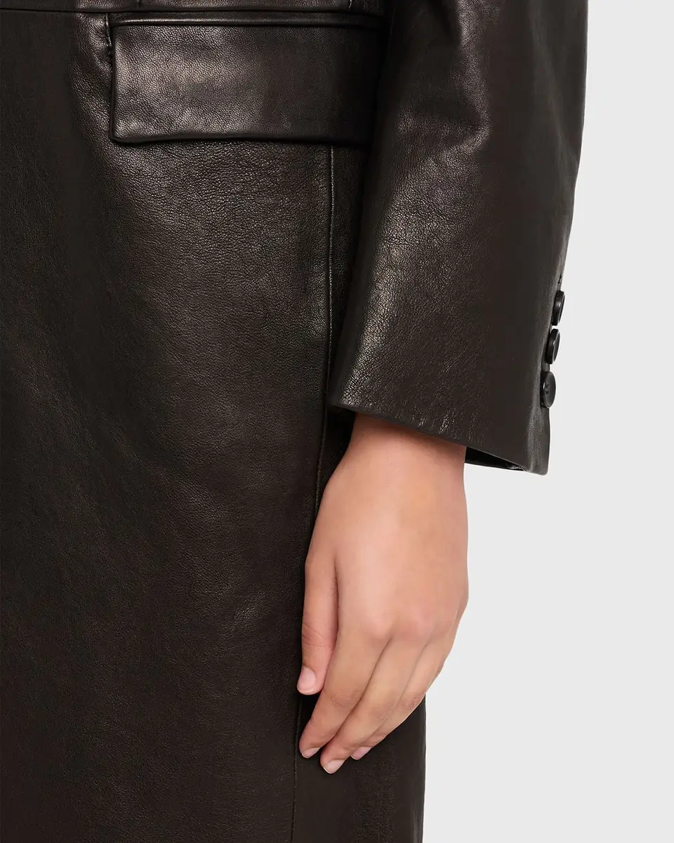 TONYWACK Vegetable-Tanned Leather Coat | Thumbnail 5