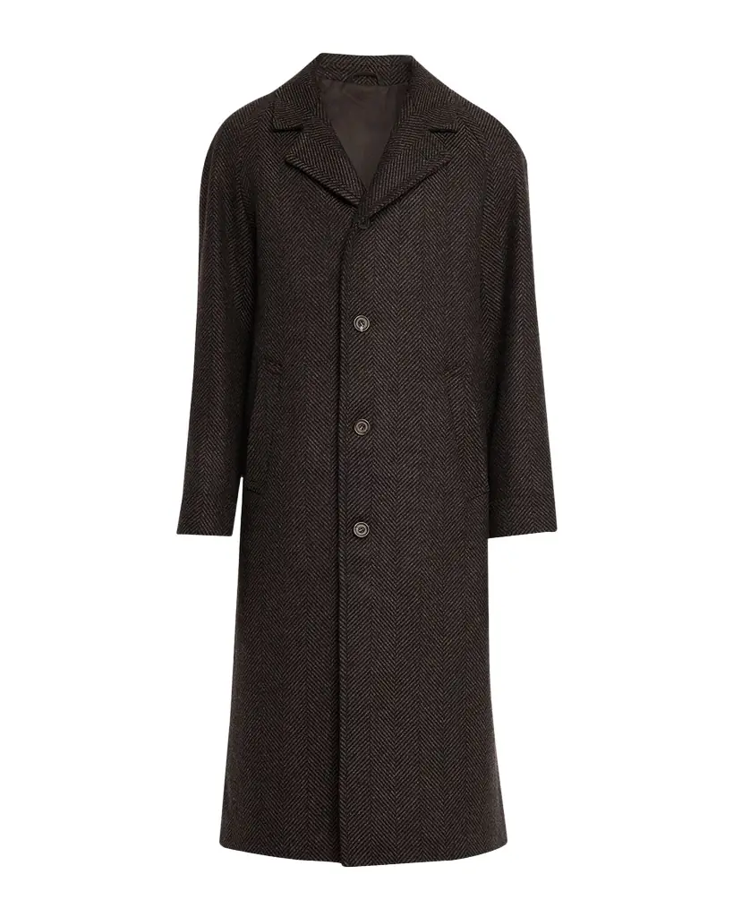 Men's Herringbone Wool Overcoat Men's Herringbone Wool Overcoat