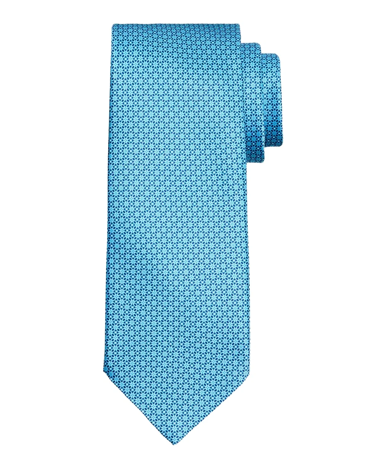 Men's Floral Grid Silk Tie Men's Floral Grid Silk Tie