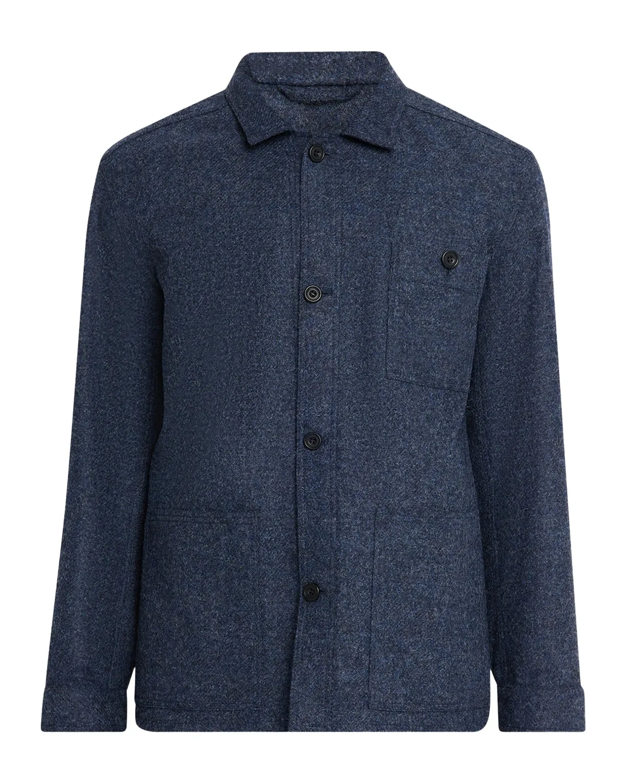 Anderson & Sheppard Men's Wool Patch-Pocket Shirt Jacket