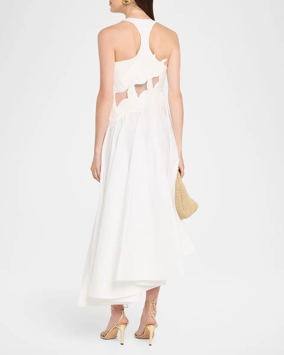 Zimmermann Luna Appliqué Midi Dress | Thumbnail 3 Zimmermann Luna Appliqué Midi Dress | Thumbnail 3
