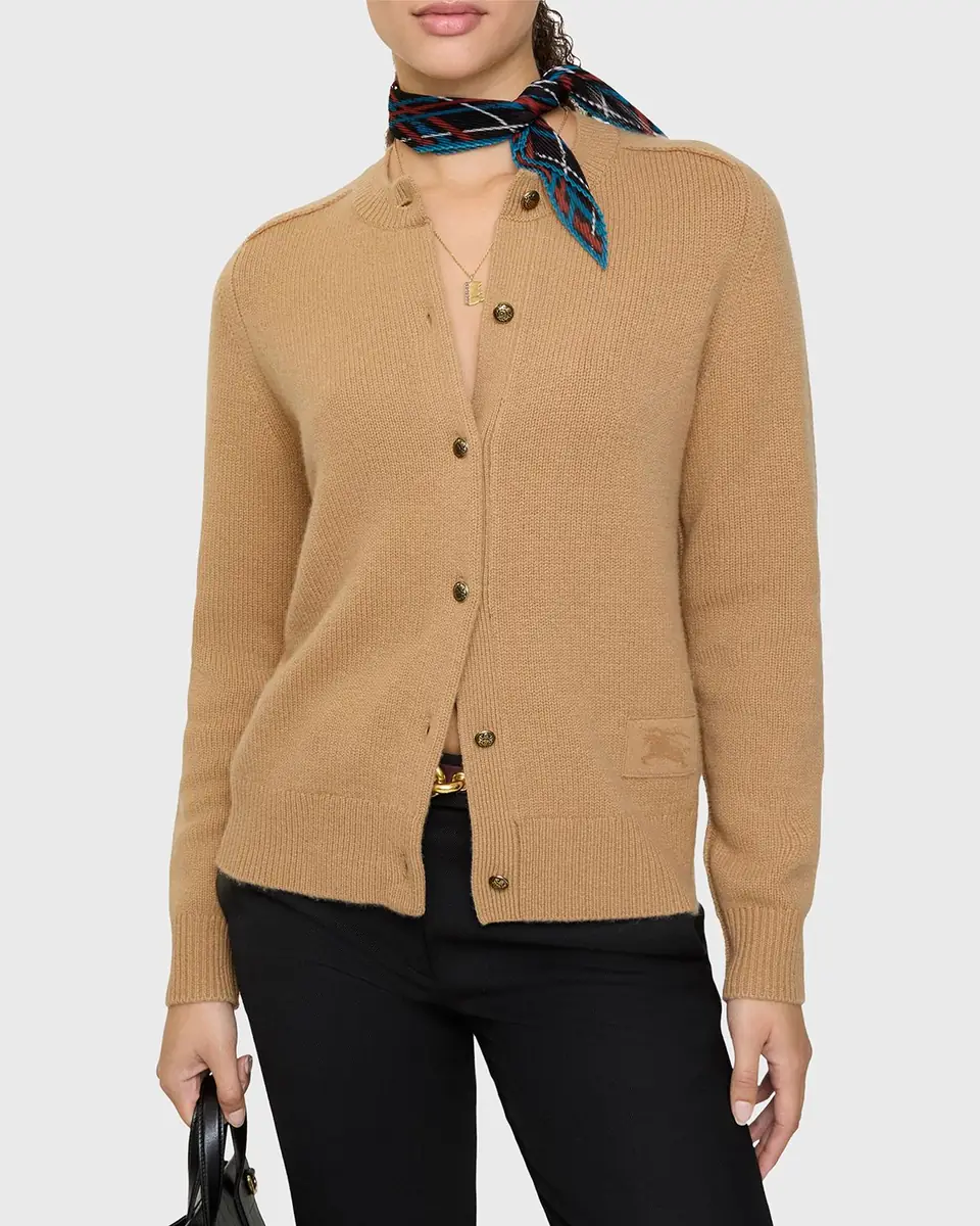 Burberry Clara Cashmere Crewneck Cardigan | Thumbnail 3 Burberry Clara Cashmere Crewneck Cardigan | Thumbnail 3