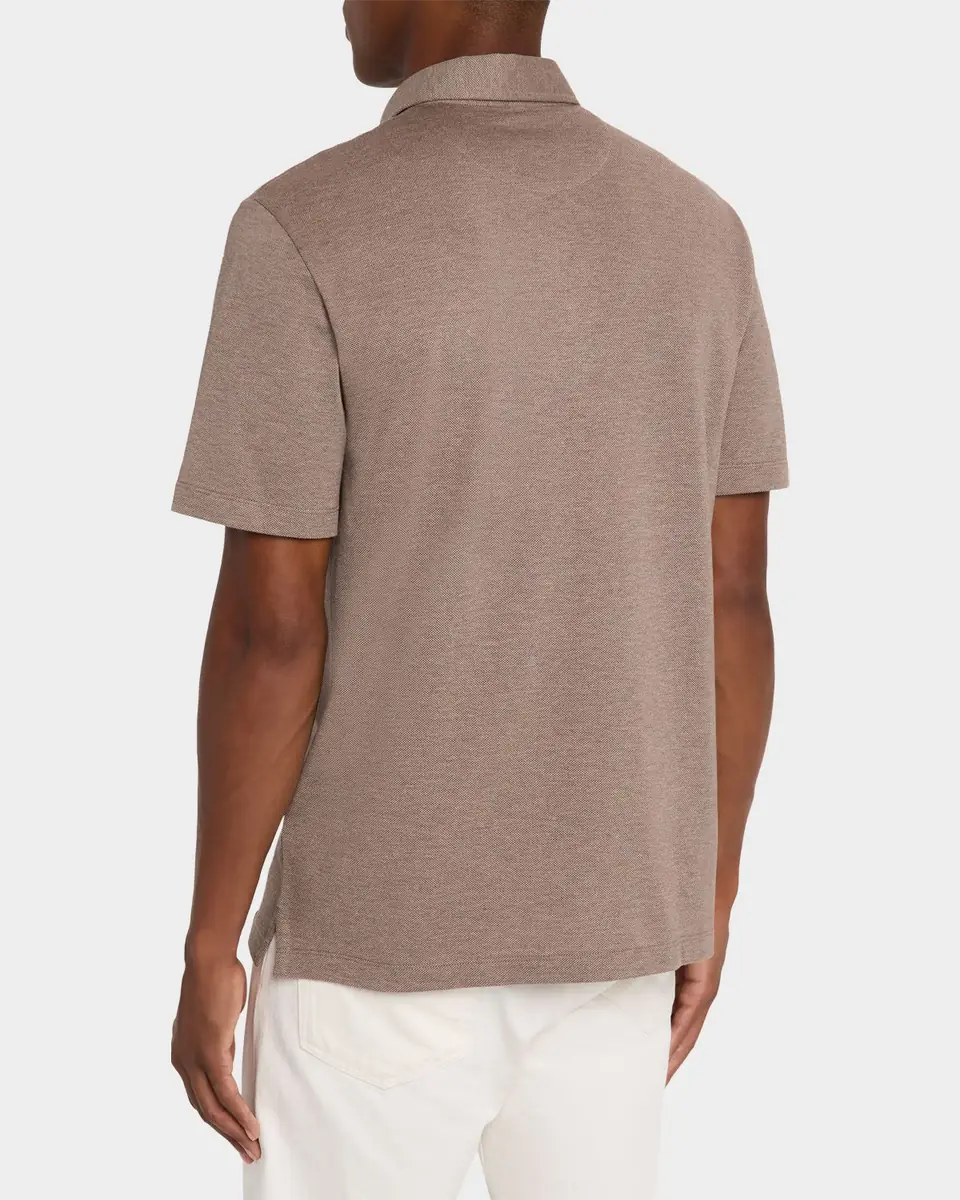 Brioni Men's Jersey Pique Polo Shirt | Thumbnail 2