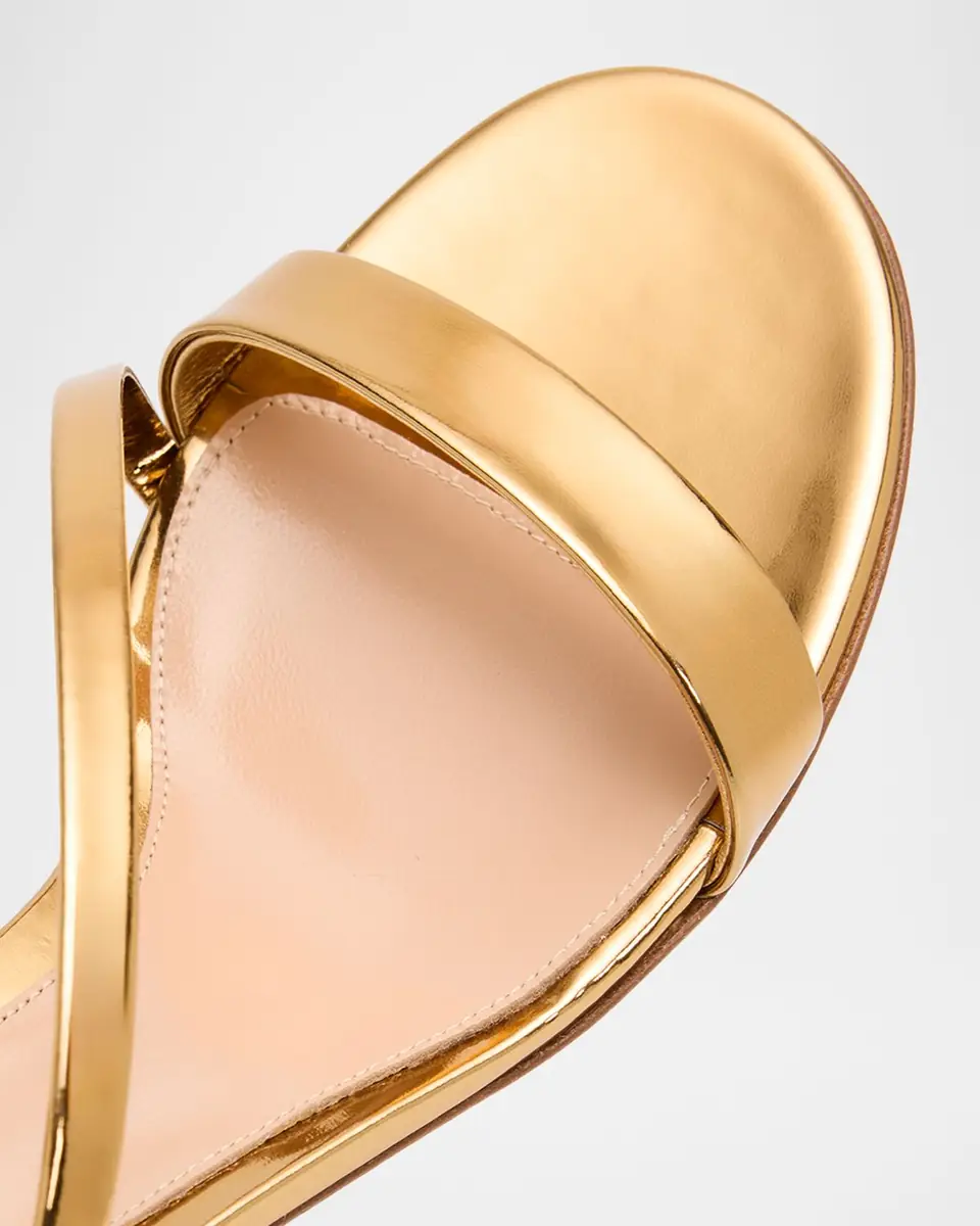 Gianvito Rossi 45mm Betsy Metallic Leather Sandals | Thumbnail 5