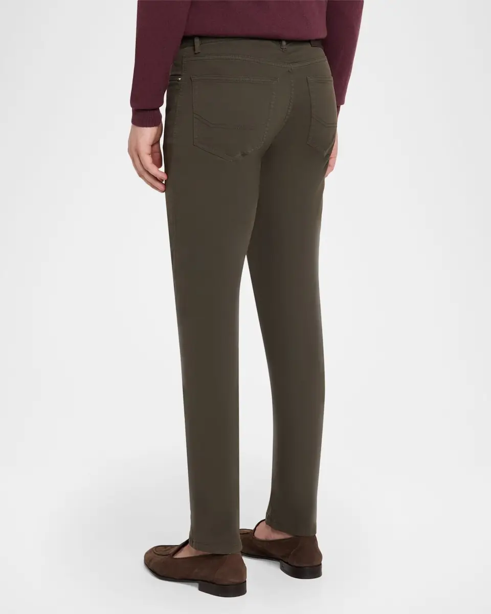 Brioni Men's Cotton Stretch 5-Pocket Pants | Thumbnail 3
