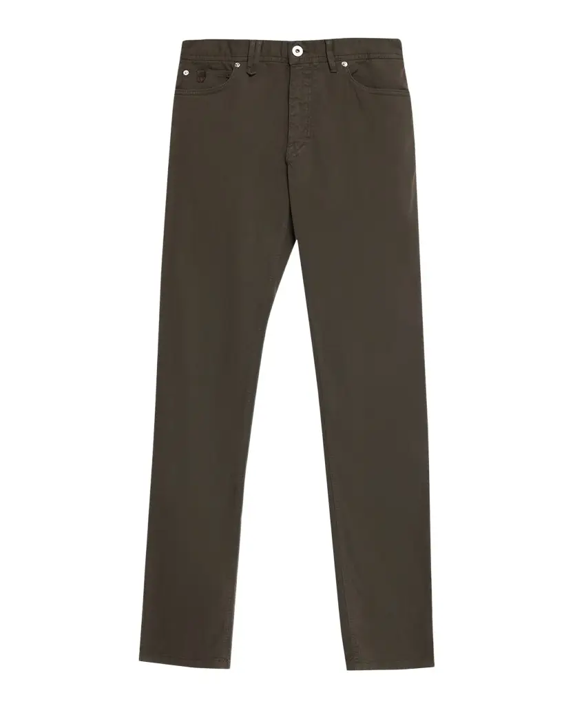 Brioni Men's Cotton Stretch 5-Pocket Pants