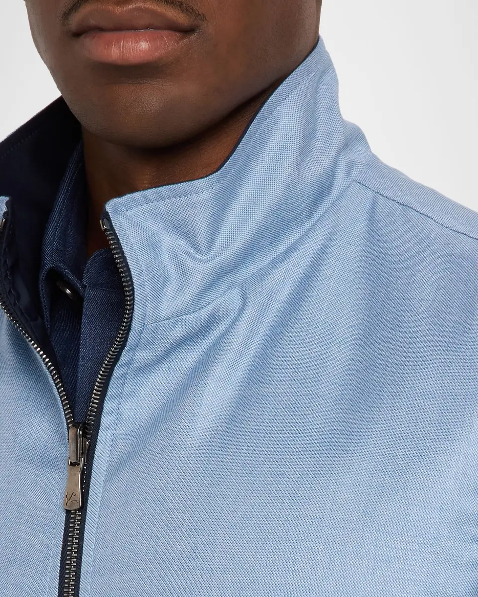 Isaia Men's Zipped Reversible Vest | Thumbnail 5 Isaia Men's Zipped Reversible Vest | Thumbnail 5