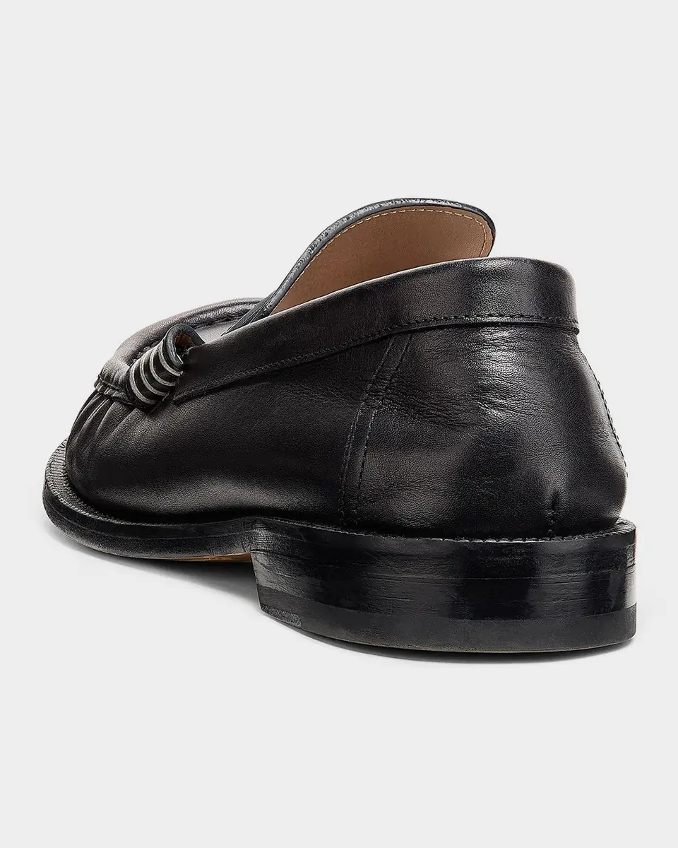 JW Anderson Men's Leather Moccasin-Toe Penny Loafers | Thumbnail 4 JW Anderson Men's Leather Moccasin-Toe Penny Loafers | Thumbnail 4