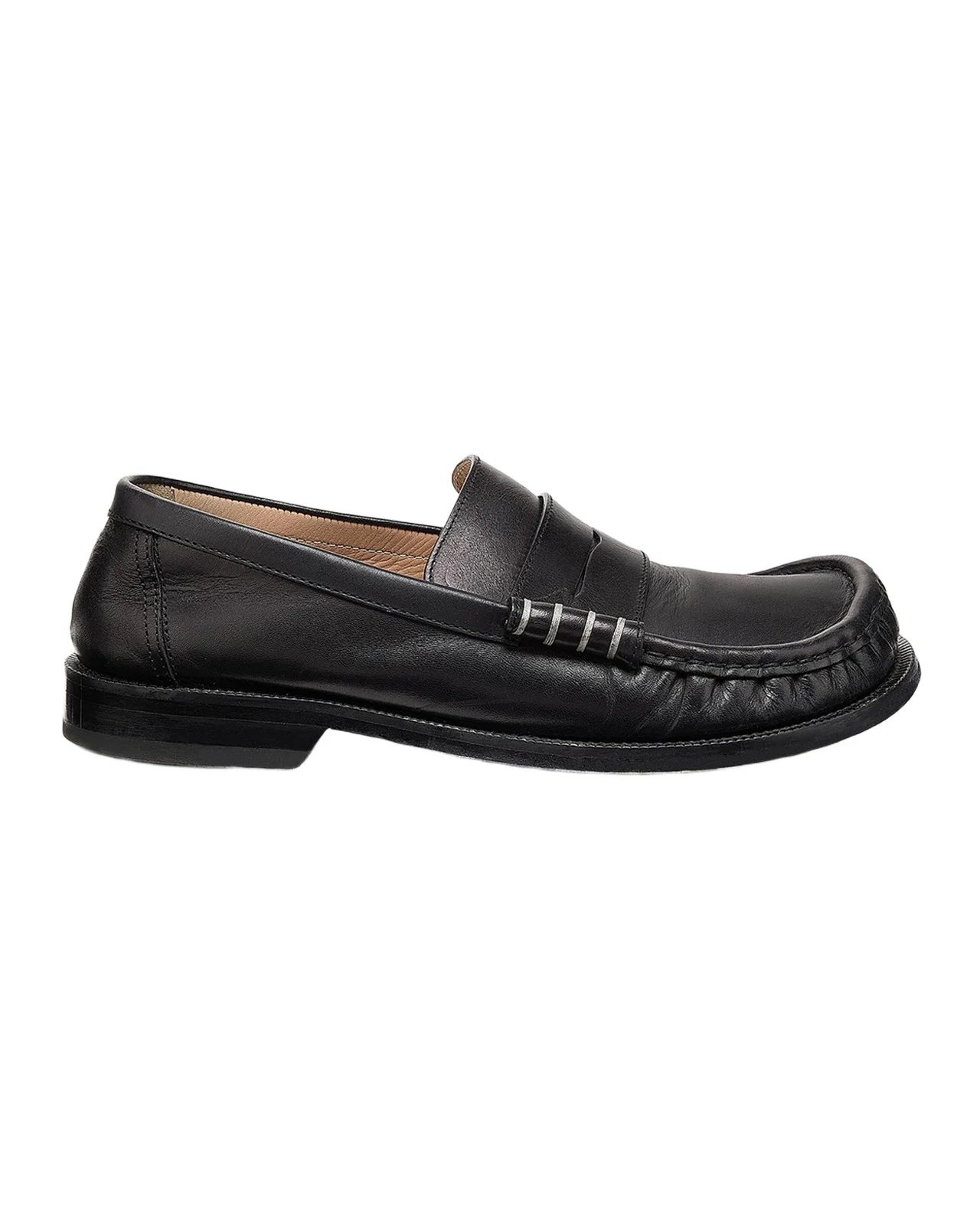 Men's Leather Moccasin-Toe Penny Loafers Men's Leather Moccasin-Toe Penny Loafers