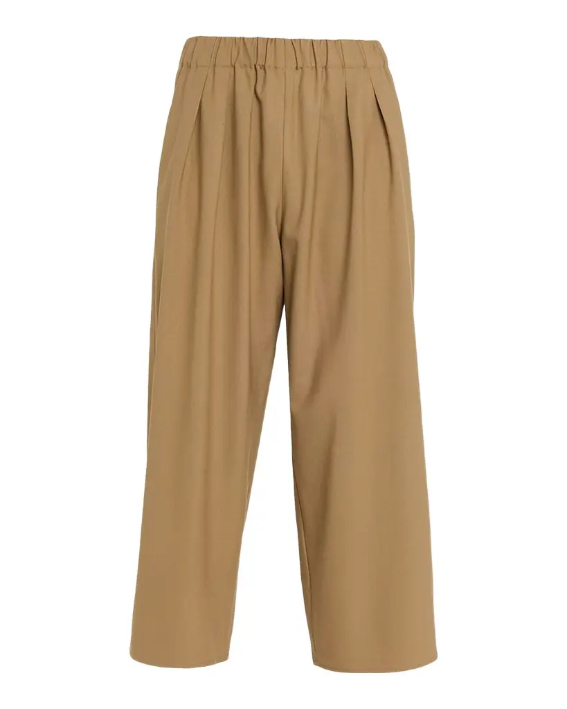 Maria McManus Pleated Wide-Leg Crop Pull-On Trousers | Image 1 Maria McManus Pleated Wide-Leg Crop Pull-On Trousers | Image 1