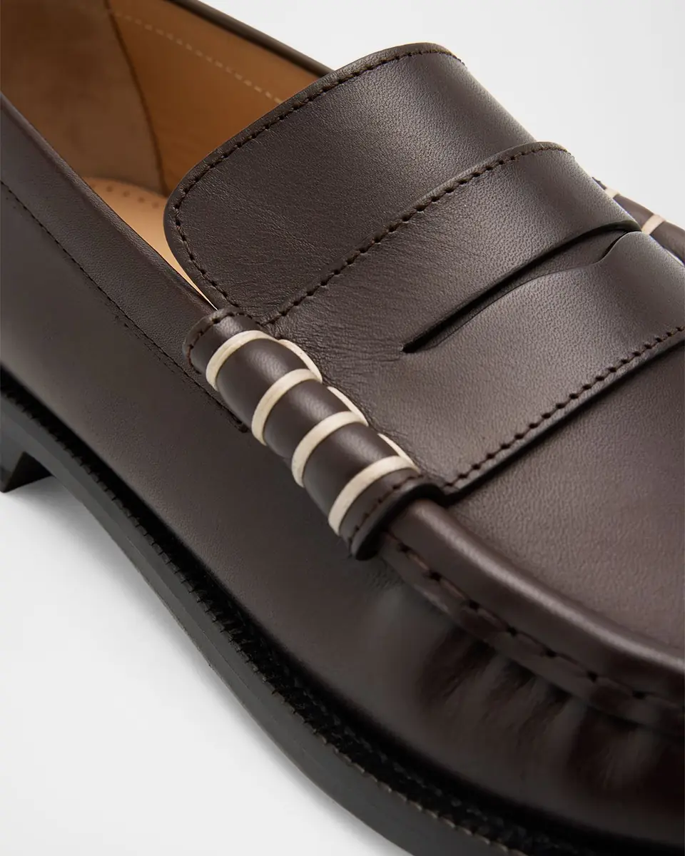 JW Anderson Men's Leather Moccasin-Toe Penny Loafers | Thumbnail 3 JW Anderson Men's Leather Moccasin-Toe Penny Loafers | Thumbnail 3