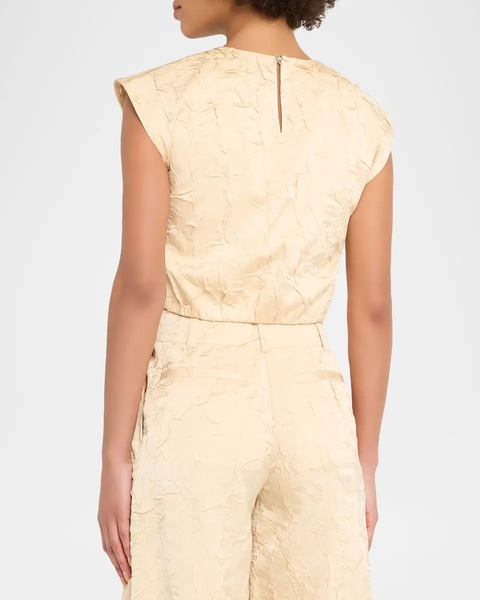 Ulla Johnson Gisella Satin Crop Top | Thumbnail 3 Ulla Johnson Gisella Satin Crop Top | Thumbnail 3
