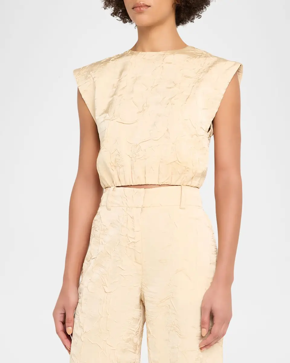 Ulla Johnson Gisella Satin Crop Top | Thumbnail 4 Ulla Johnson Gisella Satin Crop Top | Thumbnail 4