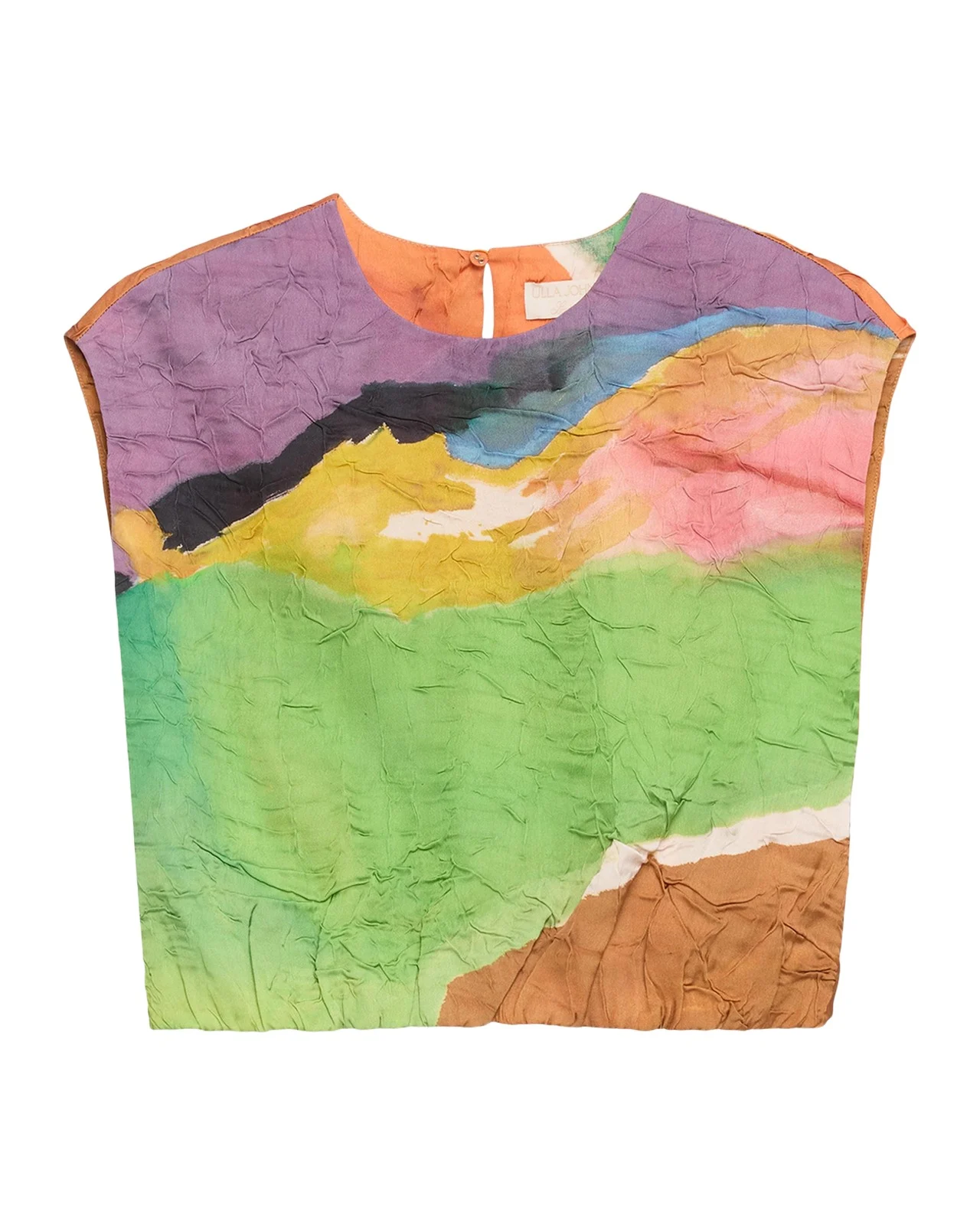 Ulla Johnson x Helen Frankenthaler Gisella Satin Crop Top