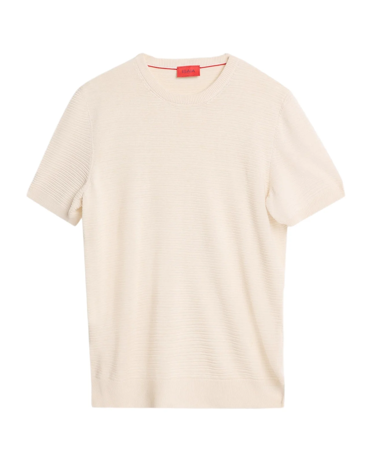 Men's Silk/Linen Ribbed Short-Sleeve Sweater Men's Silk/Linen Ribbed Short-Sleeve Sweater
