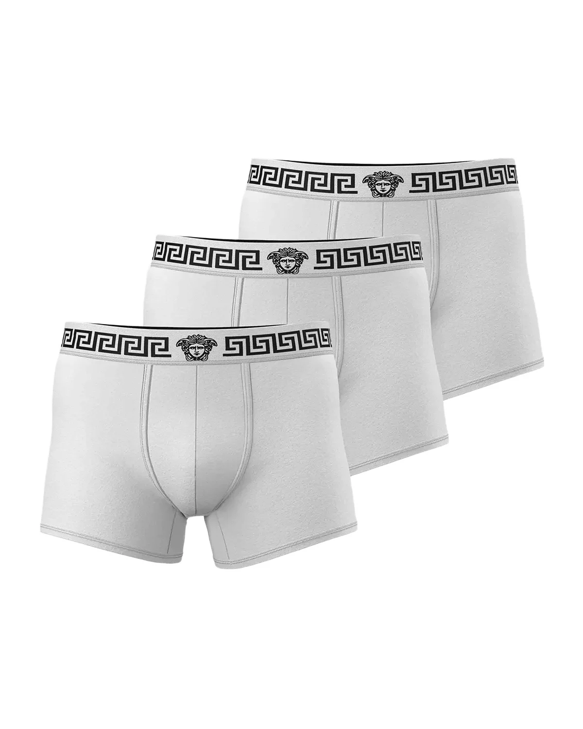 Versace Men's Medusa La Greca 3-Pack Boxer Briefs