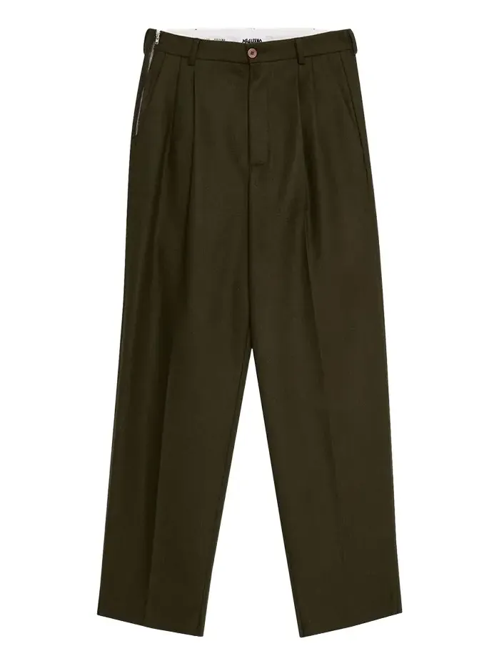 MAGLIANO Men's Signature Wool Double-Pleat Pants