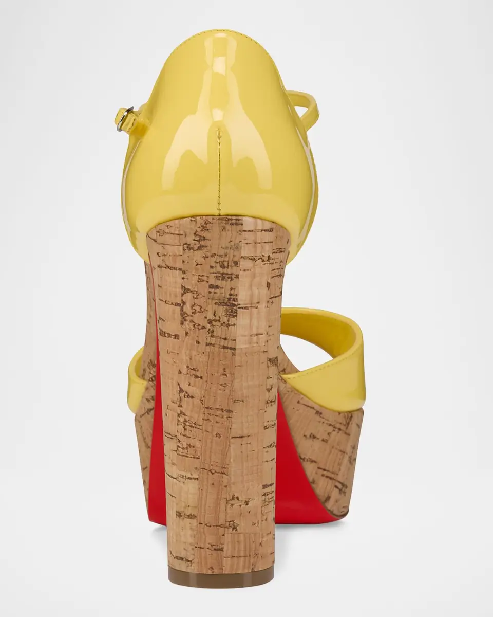 Christian Louboutin 130mm Sandaloo Patent Leather Platform Sandals | Thumbnail 3