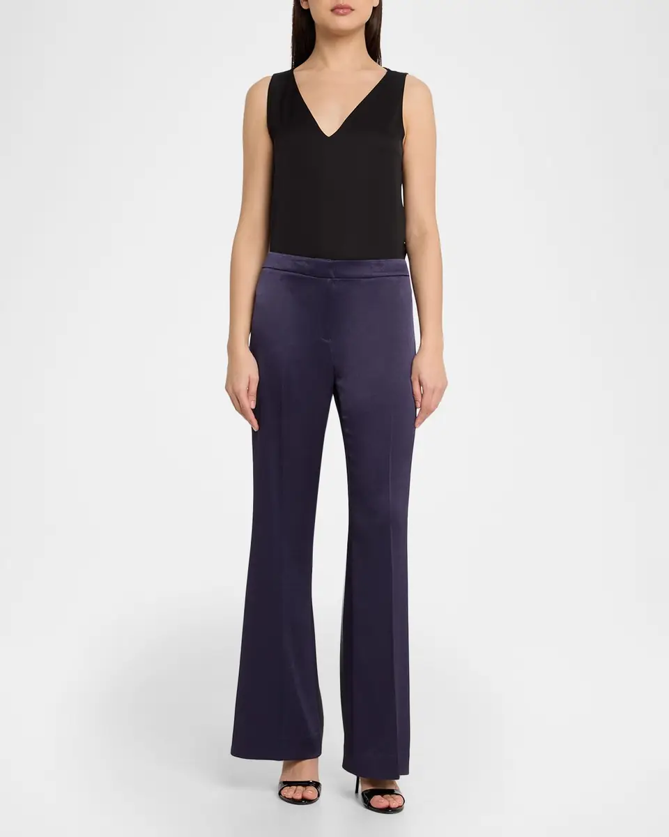 Ungaro Kyra Flare-Leg Satin Pants | Thumbnail 2 Ungaro Kyra Flare-Leg Satin Pants | Thumbnail 2