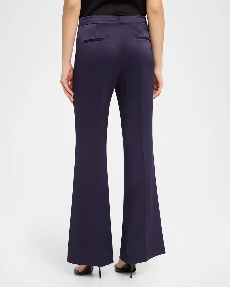 Ungaro Kyra Flare-Leg Satin Pants | Thumbnail 3 Ungaro Kyra Flare-Leg Satin Pants | Thumbnail 3