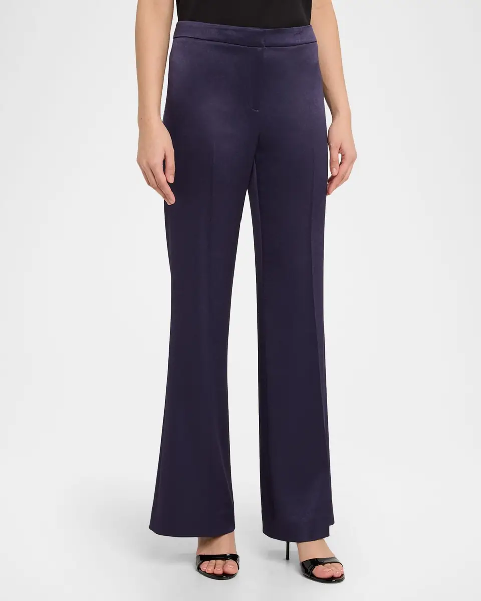 Ungaro Kyra Flare-Leg Satin Pants | Thumbnail 4 Ungaro Kyra Flare-Leg Satin Pants | Thumbnail 4