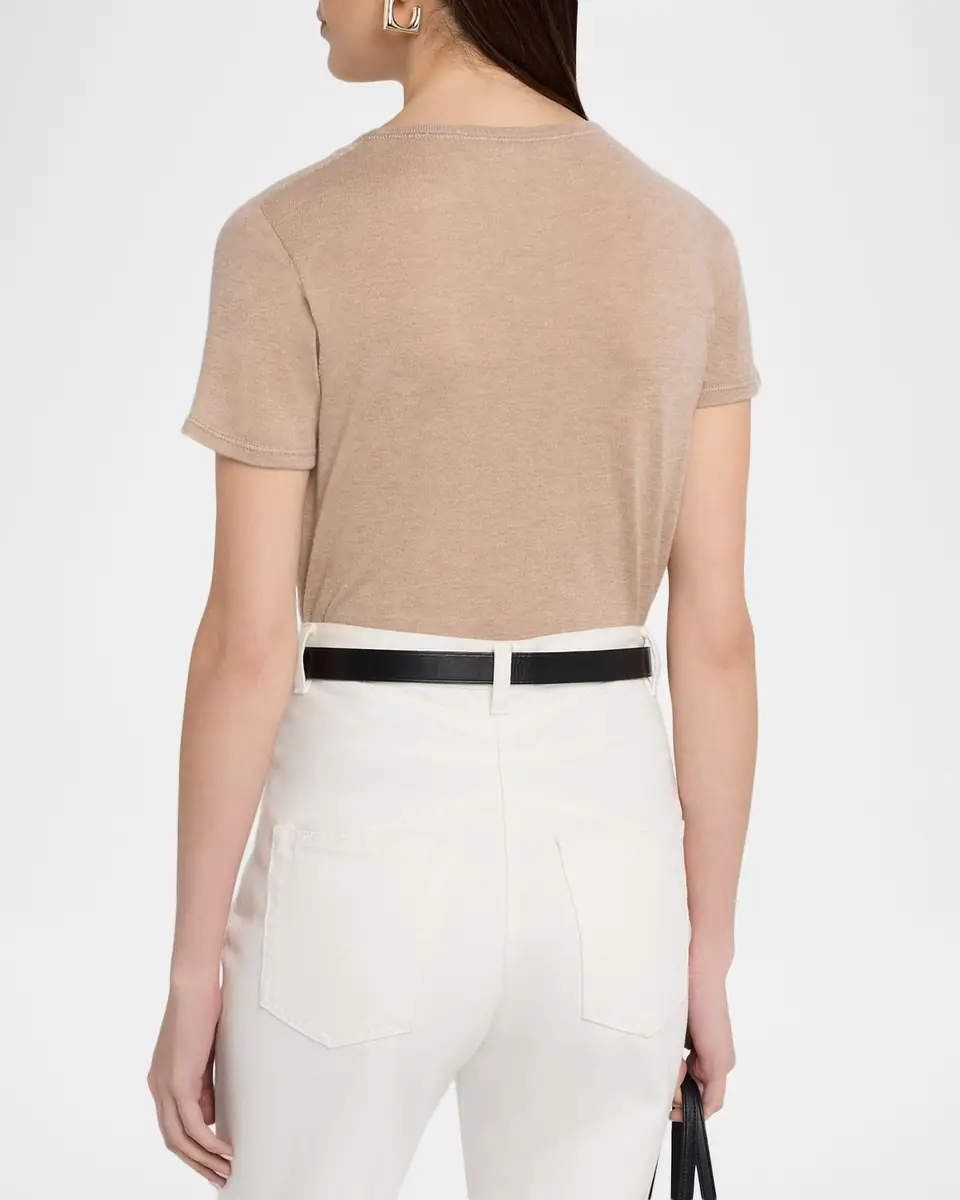 MAJESTIC FILATURES Machine Washable Cashmere Crewneck T-Shirt | Thumbnail 3