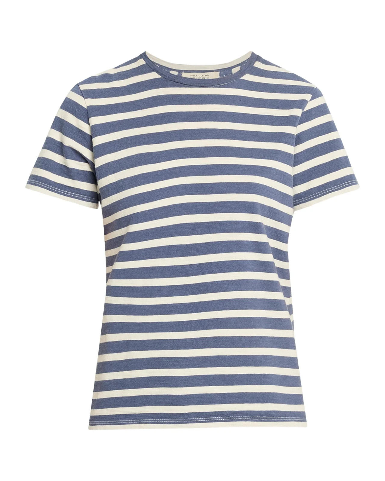 Nili Lotan Lana Striped Short-Sleeve T-Shirt