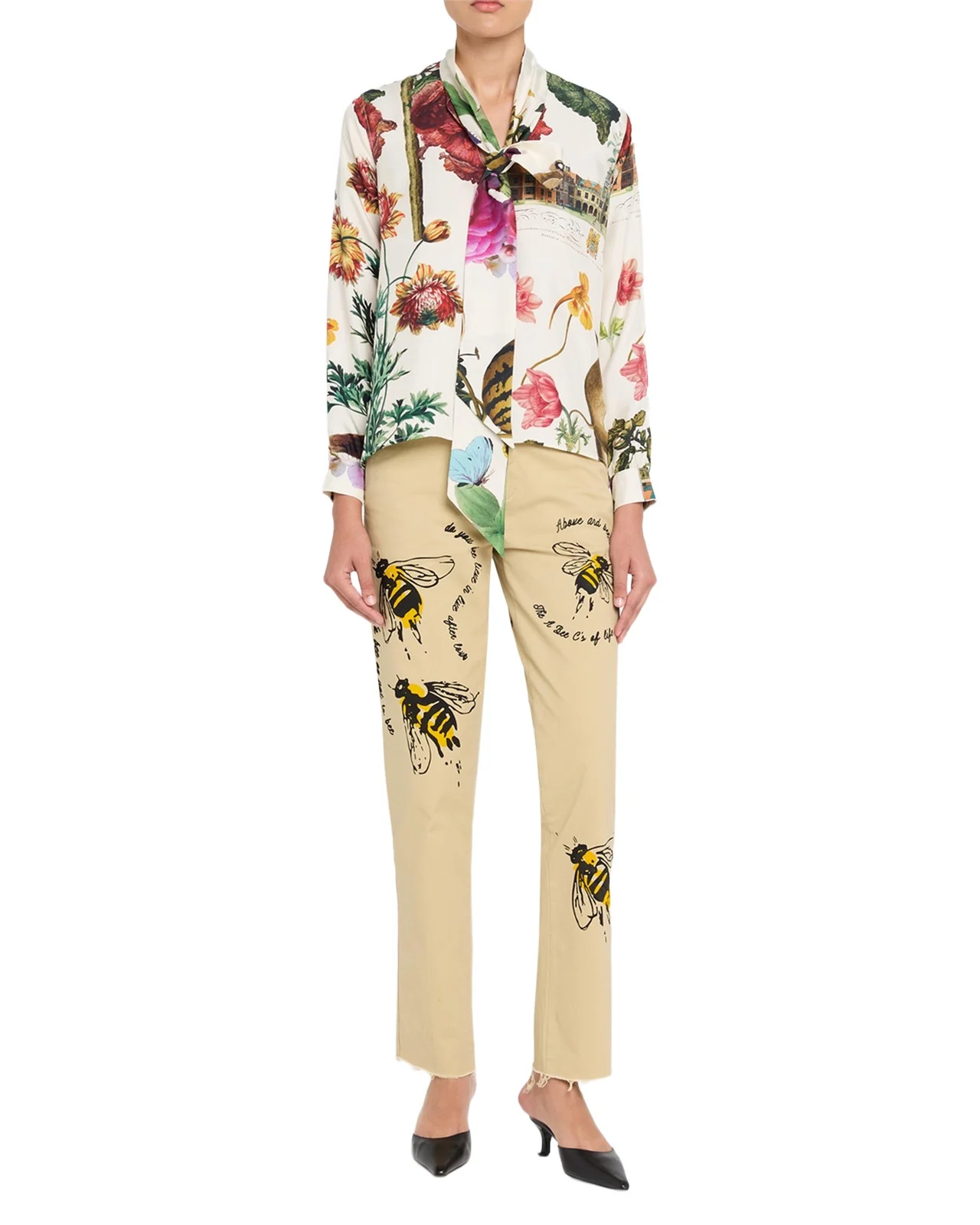Bee Lieve Straight-Leg Chino Pants Bee Lieve Straight-Leg Chino Pants