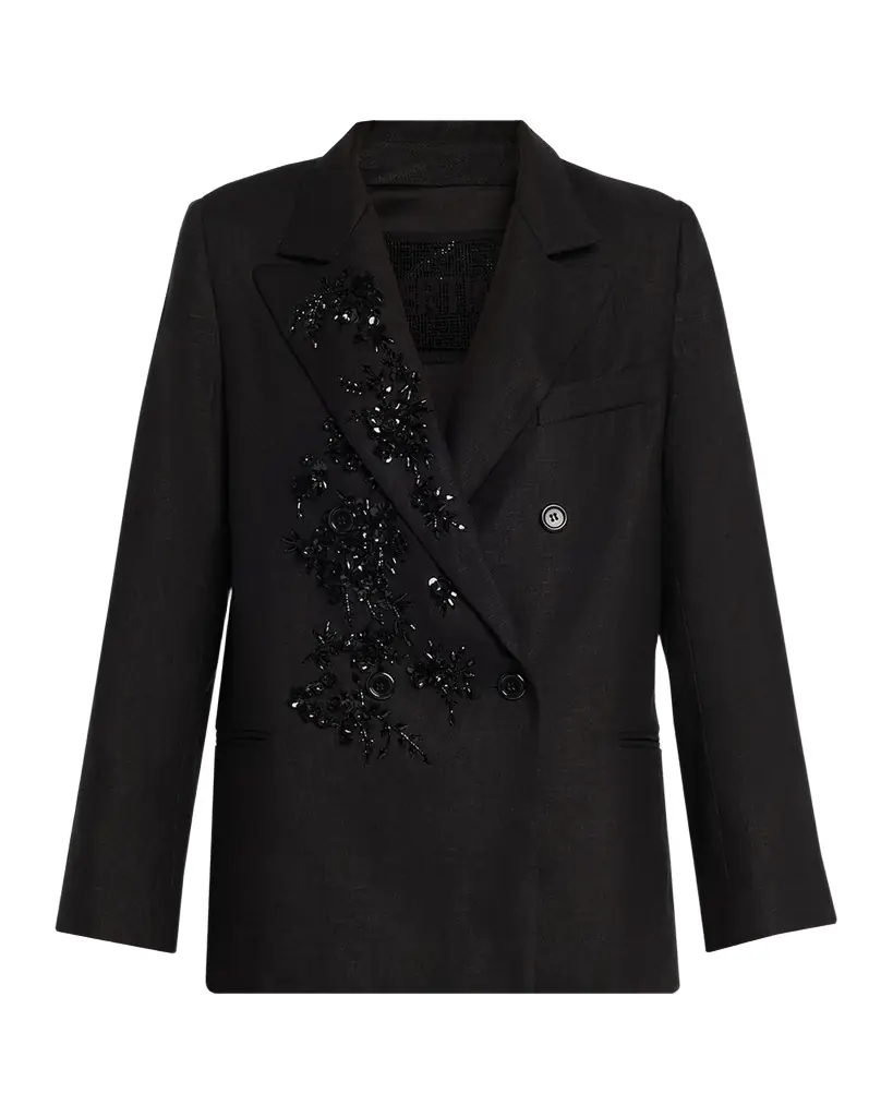 Libertine Antibes Night Embellished Double-Breasted Jacket | Image 1 Libertine Antibes Night Embellished Double-Breasted Jacket | Image 1