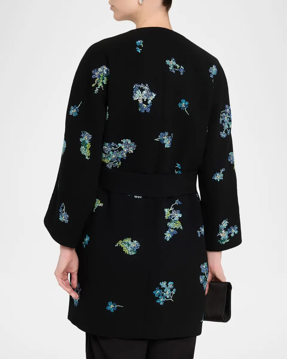 Libertine Bluebell Lane Embellished Cashmere Belted Open Coat | Thumbnail 3 Libertine Bluebell Lane Embellished Cashmere Belted Open Coat | Thumbnail 3