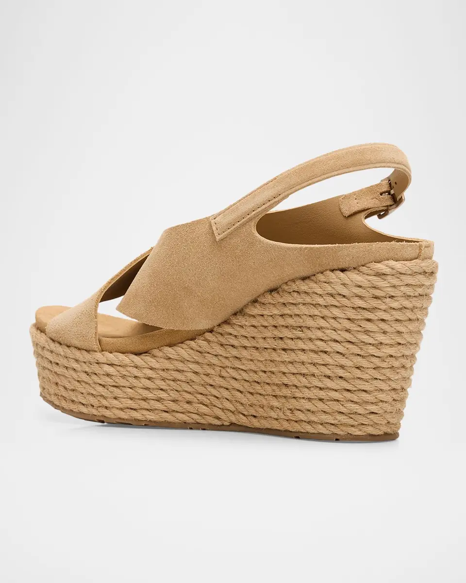 PEDRO GARCIA 85mm Donvina Suede Crisscross Wedge Espadrilles | Thumbnail 4 PEDRO GARCIA 85mm Donvina Suede Crisscross Wedge Espadrilles | Thumbnail 4