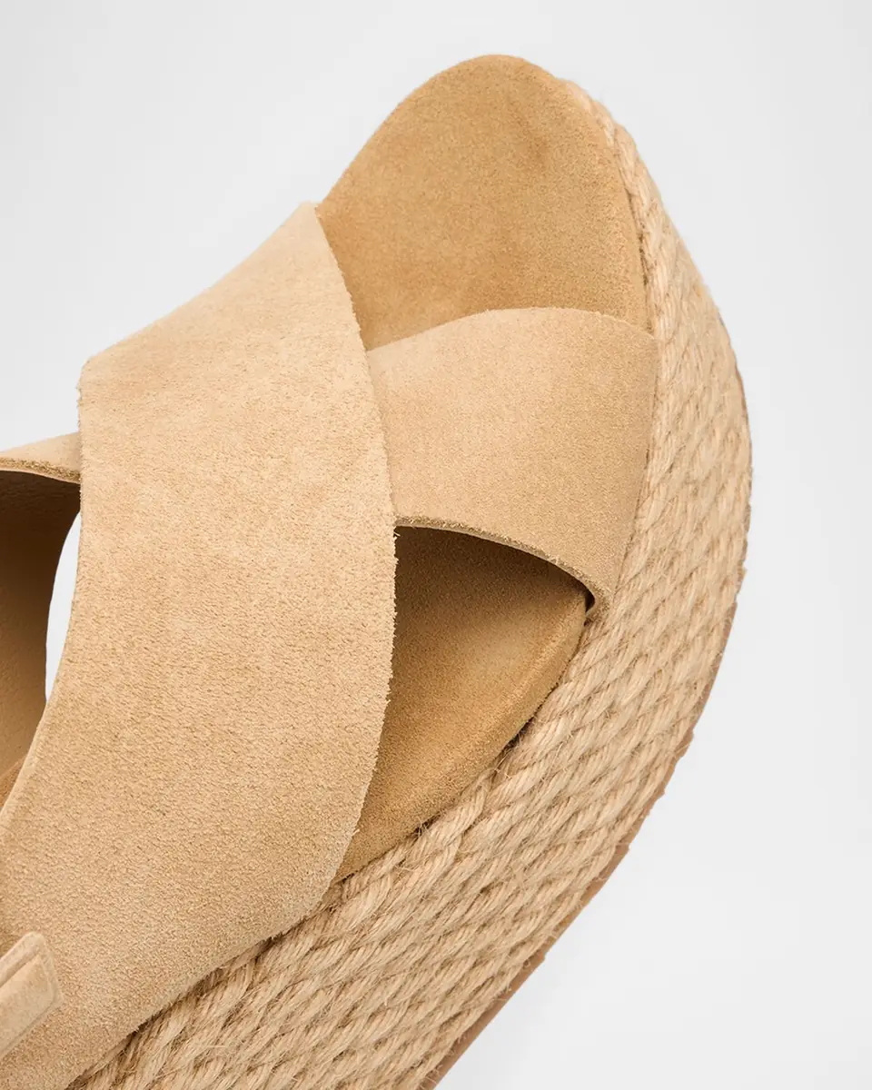 PEDRO GARCIA 85mm Donvina Suede Crisscross Wedge Espadrilles | Thumbnail 5 PEDRO GARCIA 85mm Donvina Suede Crisscross Wedge Espadrilles | Thumbnail 5