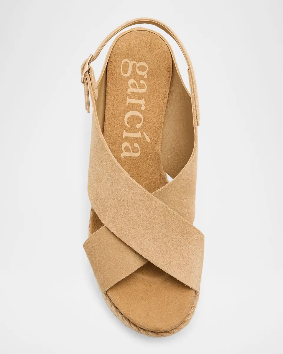 PEDRO GARCIA 85mm Donvina Suede Crisscross Wedge Espadrilles | Thumbnail 6 PEDRO GARCIA 85mm Donvina Suede Crisscross Wedge Espadrilles | Thumbnail 6