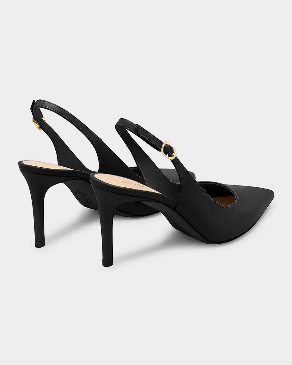 Stuart Weitzman Stuart Leather Slingback Pumps | Thumbnail 2 Stuart Weitzman Stuart Leather Slingback Pumps | Thumbnail 2