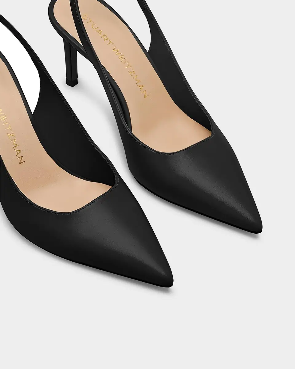 Stuart Weitzman Stuart Leather Slingback Pumps | Thumbnail 3 Stuart Weitzman Stuart Leather Slingback Pumps | Thumbnail 3
