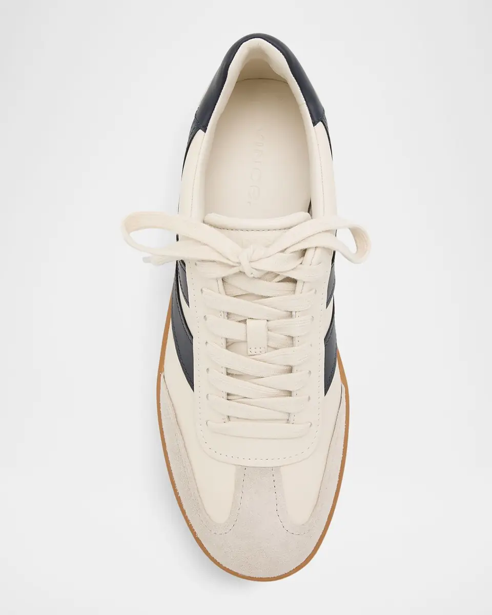 Vince Men's Oasis Leather & Suede Low-Top Sneakers | Thumbnail 5 Vince Men's Oasis Leather & Suede Low-Top Sneakers | Thumbnail 5