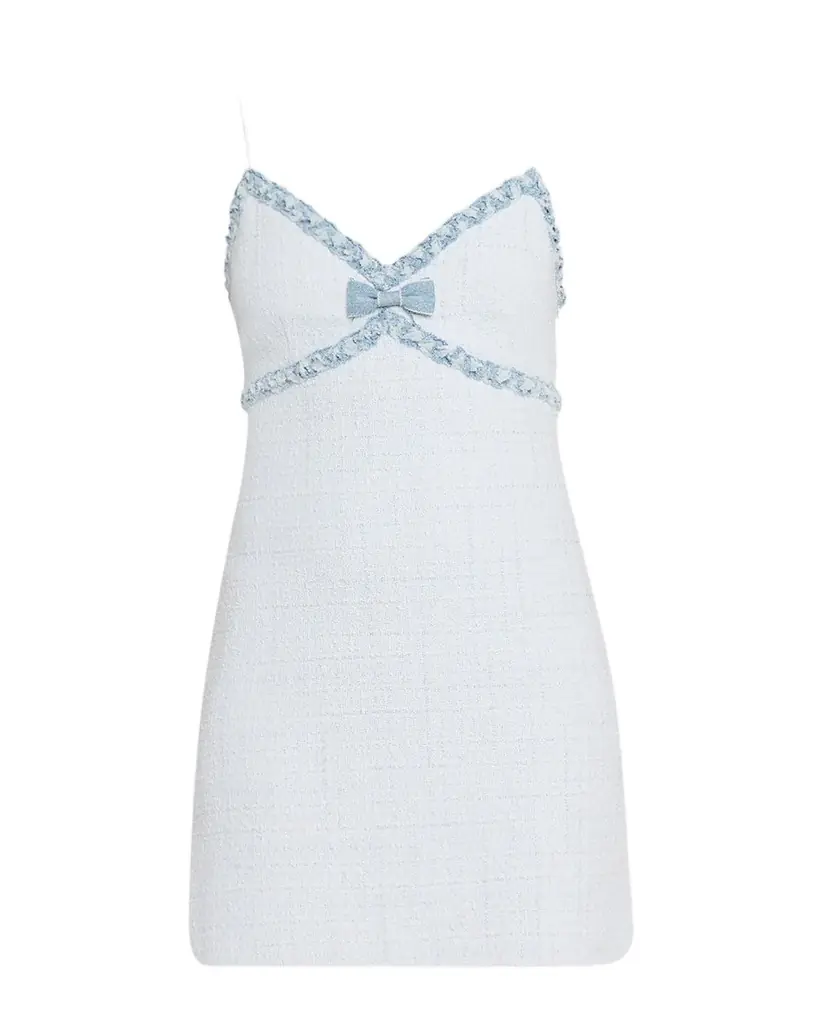 LoveShackFancy Novara Tweed Mini Dress | Image 1 LoveShackFancy Novara Tweed Mini Dress | Image 1