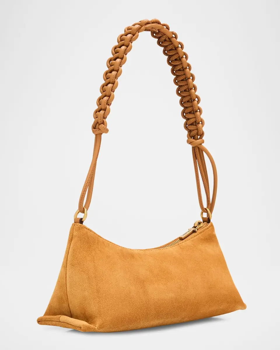 Cult Gaia Osa Braided-Strap Suede Shoulder Bag | Thumbnail 2 Cult Gaia Osa Braided-Strap Suede Shoulder Bag | Thumbnail 2