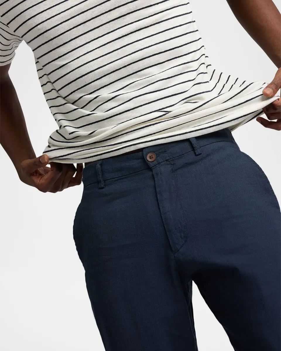 Onia Men's Stretch Linen Flat-Front Trousers | Thumbnail 5 Onia Men's Stretch Linen Flat-Front Trousers | Thumbnail 5
