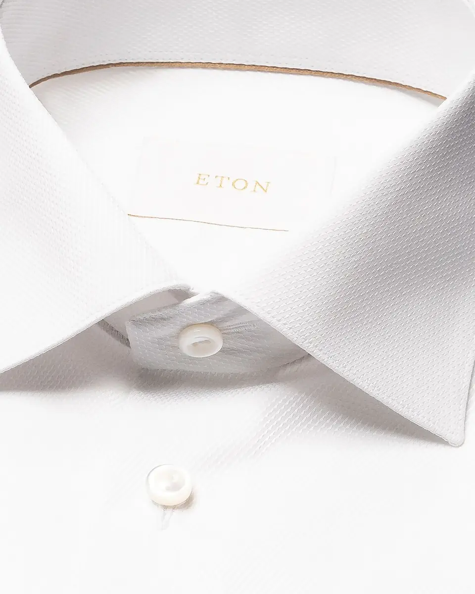 Eton Men's Slim Fit Textured Elevated Pique Dress Shirt | Thumbnail 6 Eton Men's Slim Fit Textured Elevated Pique Dress Shirt | Thumbnail 6