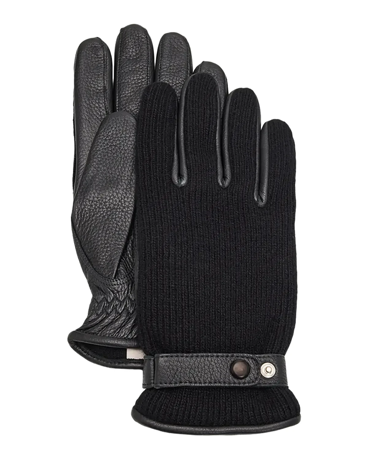 Hestra Gloves Men's Christopher Elk Leather and Cashmere Knit Gloves