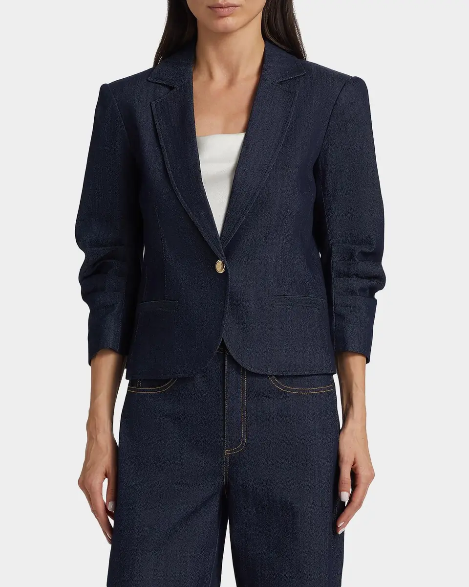 Cinq à Sept Khloe Petit Denim Blazer | Thumbnail 4