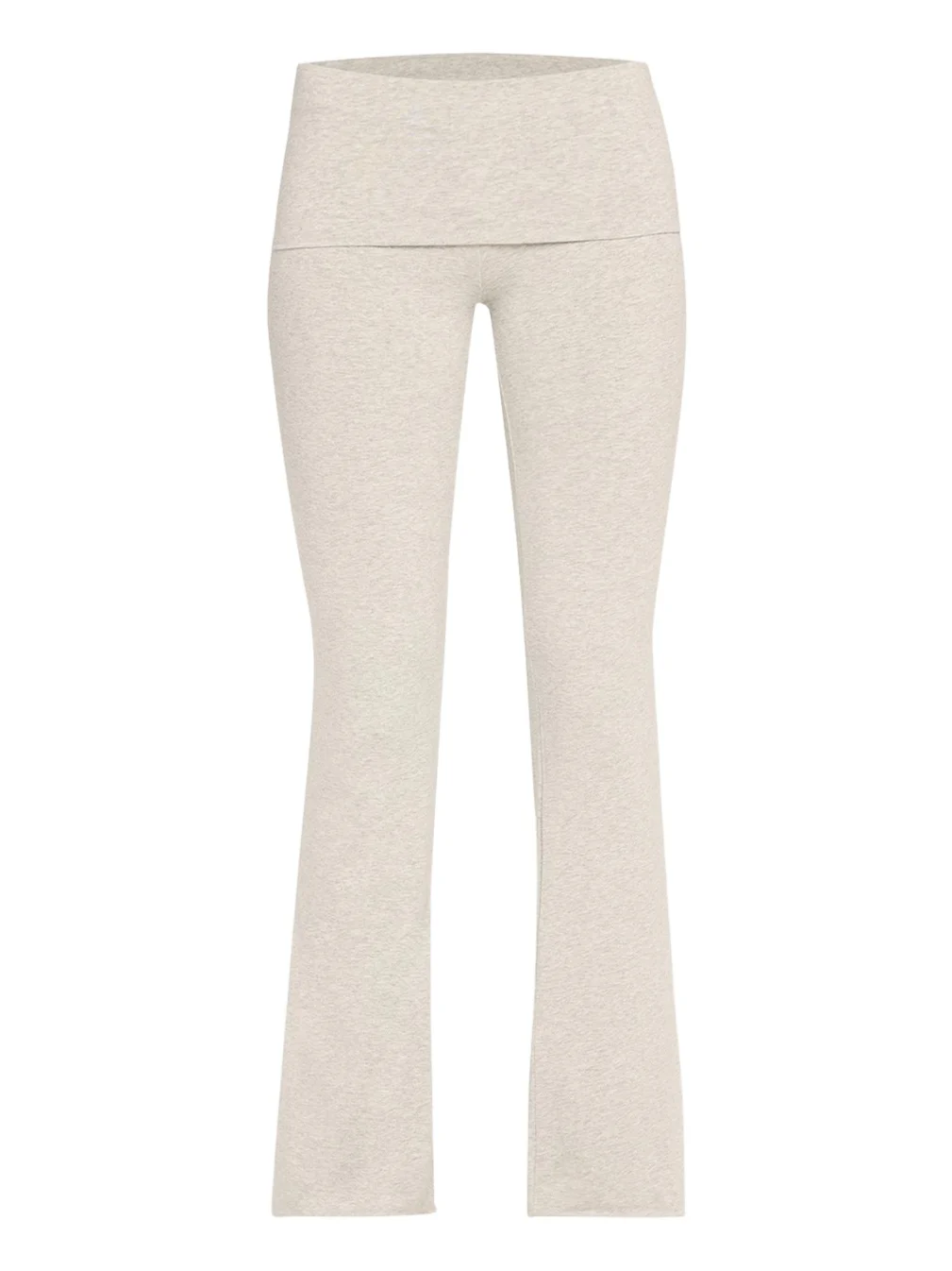 Cotton Jersey Foldover Flare-Leg Pants Cotton Jersey Foldover Flare-Leg Pants