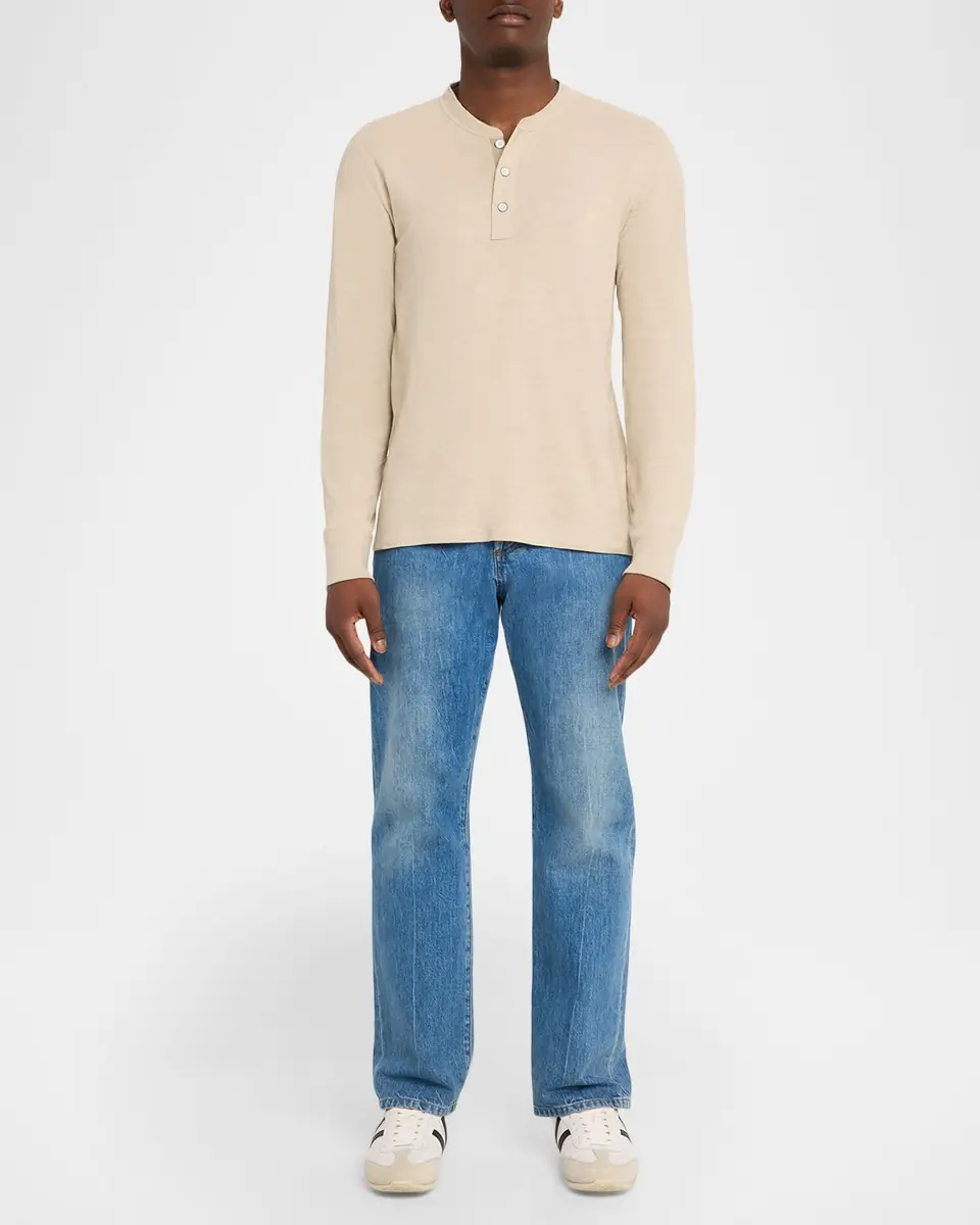 rag & bone Men's Classic Flame Henley Long-Sleeve T-Shirt | Thumbnail 2 rag & bone Men's Classic Flame Henley Long-Sleeve T-Shirt | Thumbnail 2