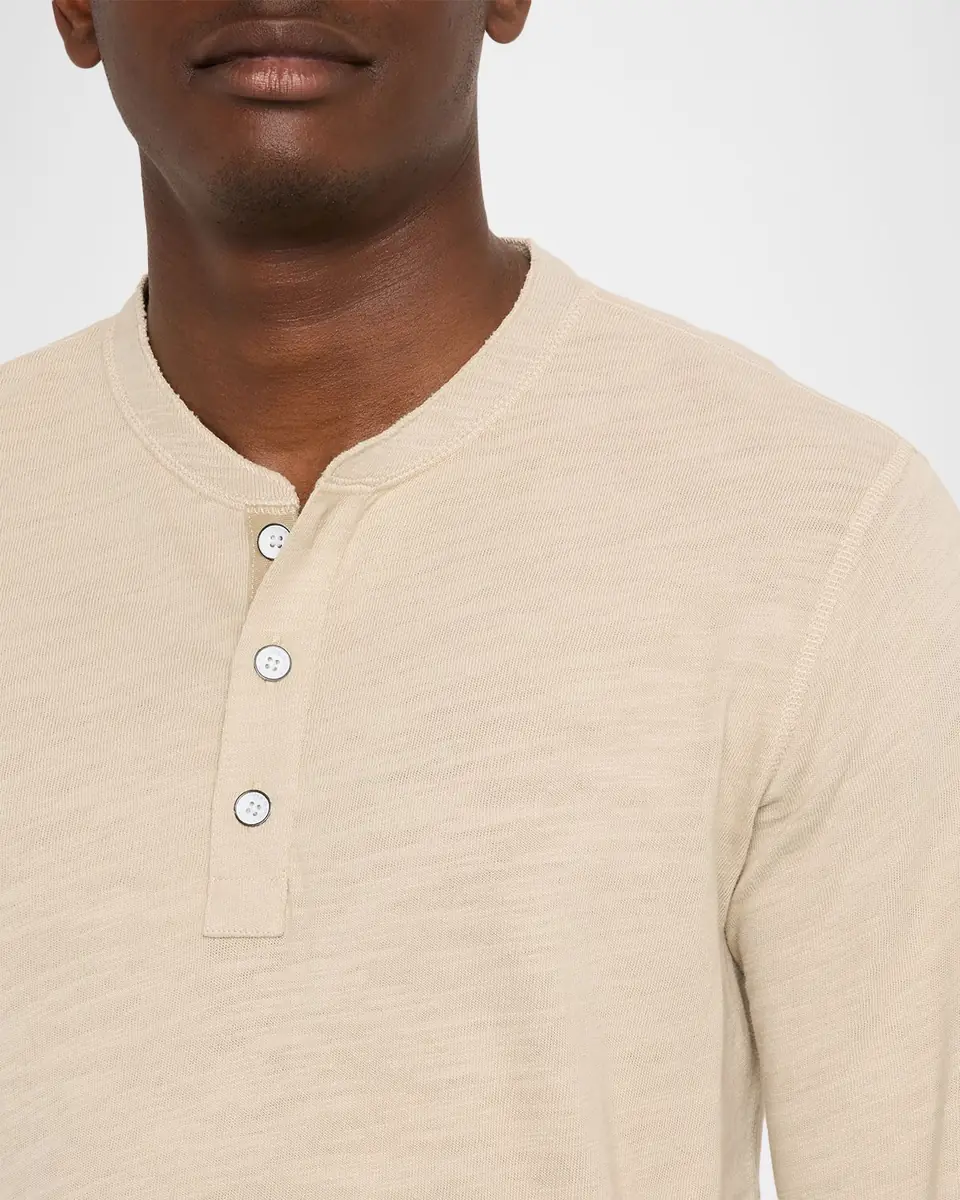 rag & bone Men's Classic Flame Henley Long-Sleeve T-Shirt | Thumbnail 5 rag & bone Men's Classic Flame Henley Long-Sleeve T-Shirt | Thumbnail 5