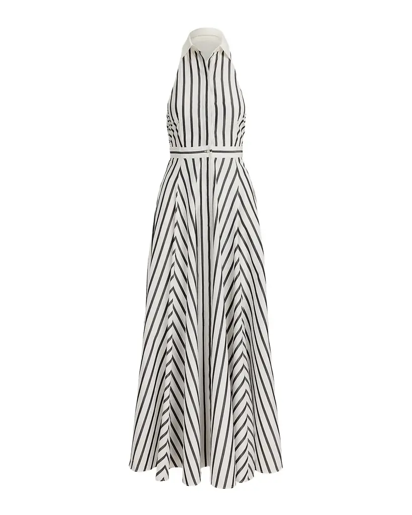 Ralph Lauren Collection Eldred Striped Cotton Day Dress | Image 1 Ralph Lauren Collection Eldred Striped Cotton Day Dress | Image 1