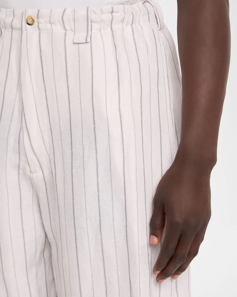 Willy Chavarria Men's Toluca Striped Oversized Linen-Blend Pants | Thumbnail 5
