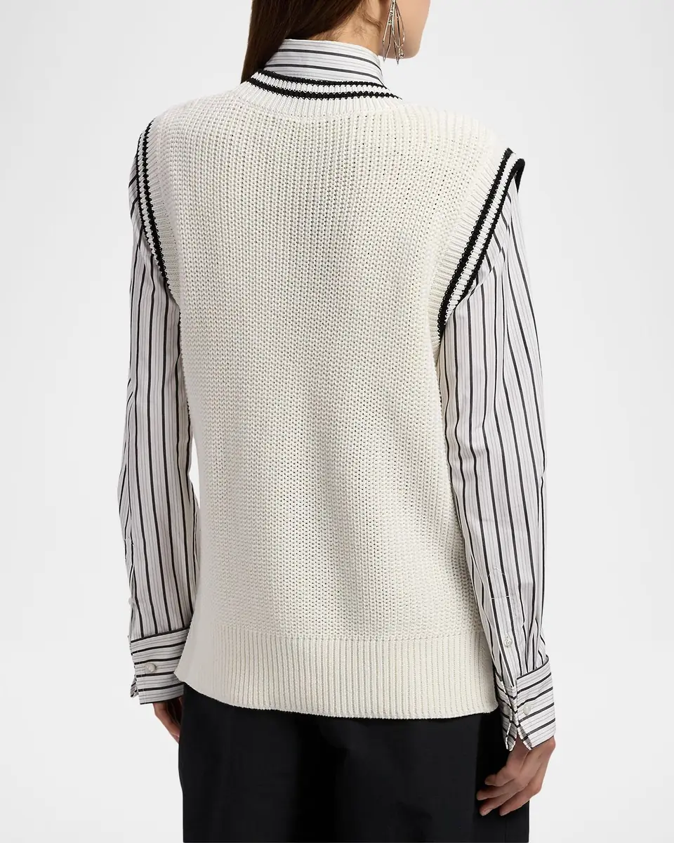 Ralph Lauren Collection Cotton-Silk Oversize Sweater Vest | Thumbnail 6 Ralph Lauren Collection Cotton-Silk Oversize Sweater Vest | Thumbnail 6