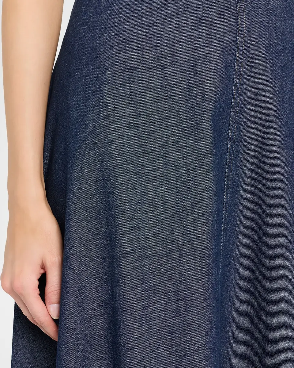 Eileen Fisher Organic Cotton Denim Midi Skirt | Thumbnail 5