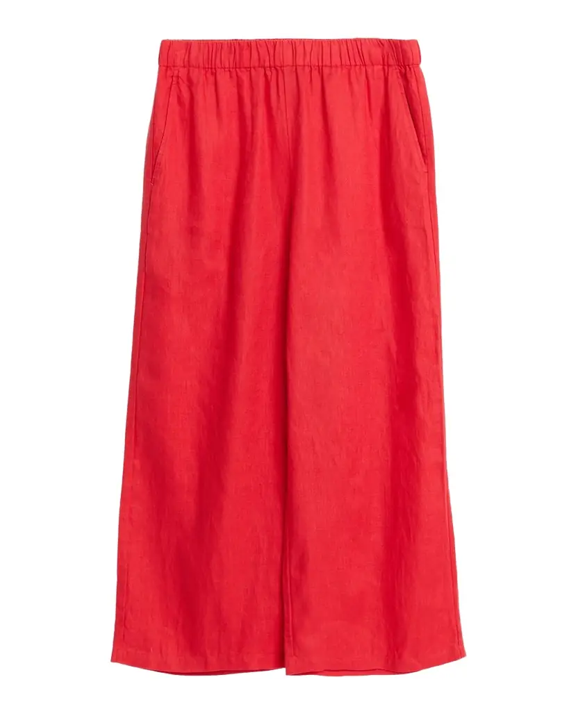 Eileen Fisher Wide-Leg Organic Linen Ankle Pants | Image 1 Eileen Fisher Wide-Leg Organic Linen Ankle Pants | Image 1